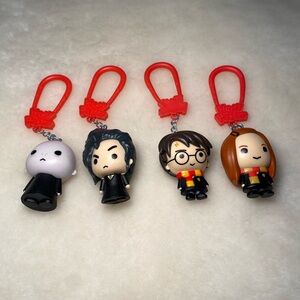 Set of 4 Harry Potter key chain